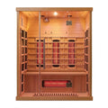 Infrared Sauna Cabin Built for Daily Recovery, Nordic Spruce Wood, Multi-Panel Heat, Glass Door Entry