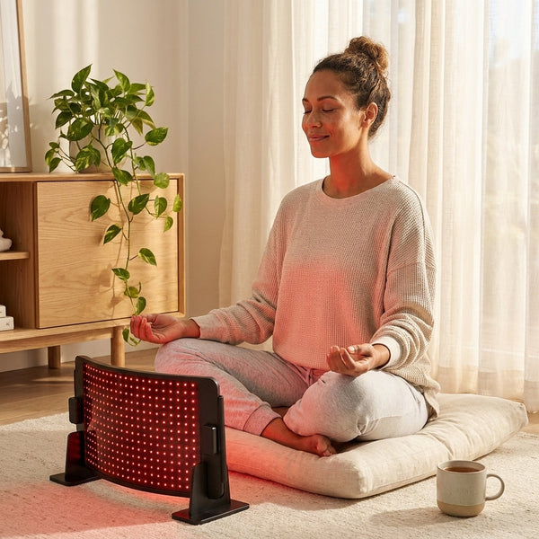 Red Light Therapy Panel Designed for Face and Body, Curved Full Coverage, 660nm/850nm Wavelengths