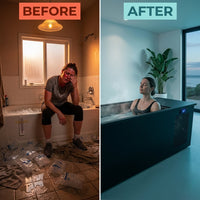 PolarEdge Monolith X Integrated Cold Plunge — Before & After