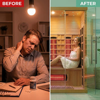 Solvana RadiantCore Infrared Sauna Cabin — Before & After