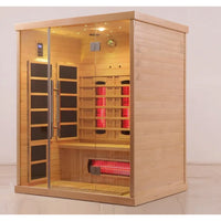 Infrared Sauna Cabin Built for Daily Recovery, Nordic Spruce Wood, Multi-Panel Heat, Glass Door Entry