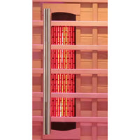 Infrared Sauna Cabin Designed for Home Wellness, Multi-Zone Heating, Tempered Glass, FSC-Certified Wood