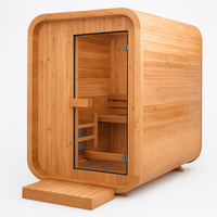 Indoor Sauna Built for Daily Wellness, Premium Canadian Cedar, Tempered Glass Door, Compact Design