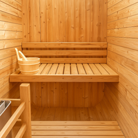 Indoor Sauna Built for Daily Wellness, Premium Canadian Cedar, Tempered Glass Door, Compact Design
